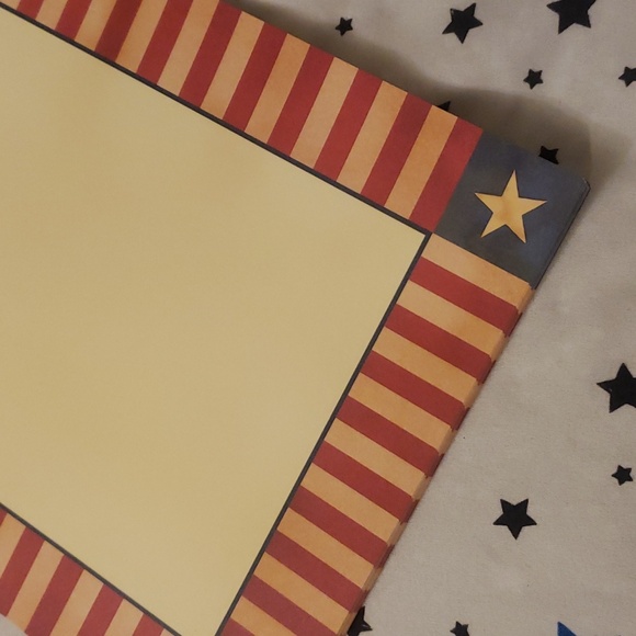 Free! (With Purchase) Hallmark Designer Computer Paper- Vintage Patriotic Stars - Picture 5 of 8